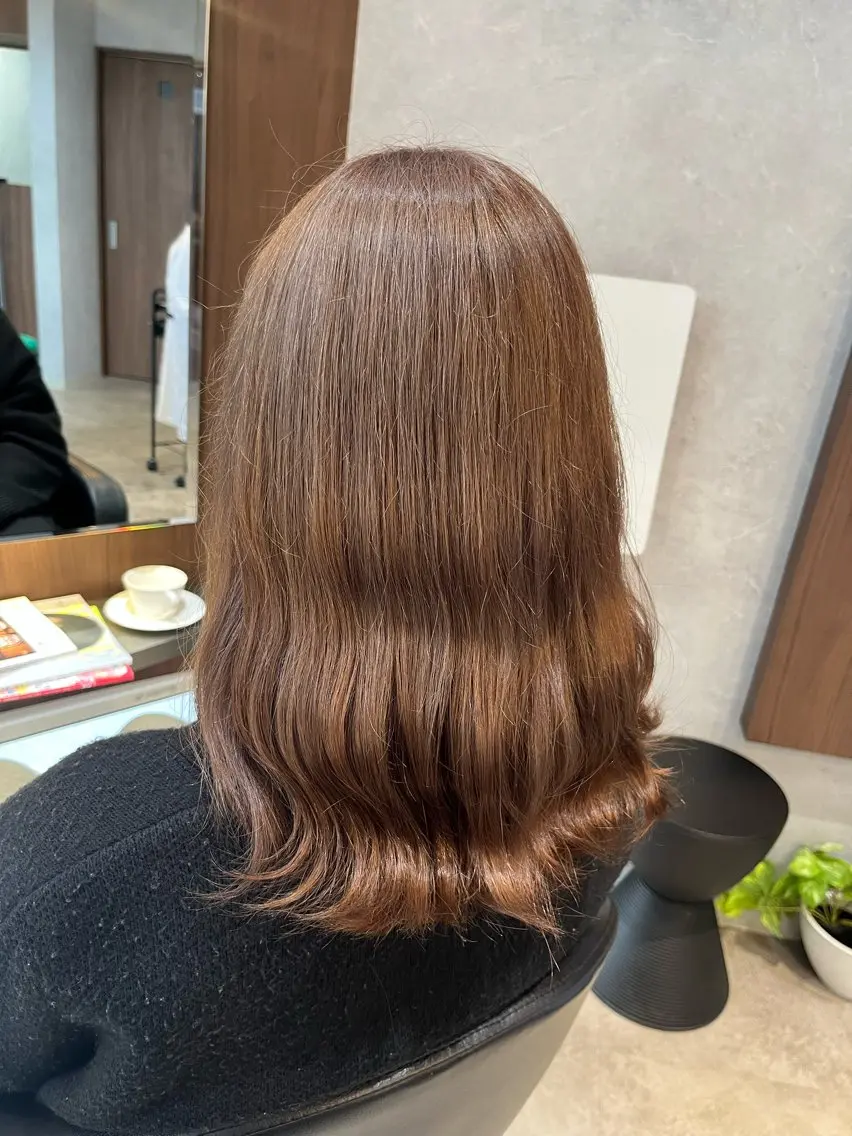 【ヘアカラー】シャンプーブロー込み💞minimoご予約限定トリートメント付きの写真
