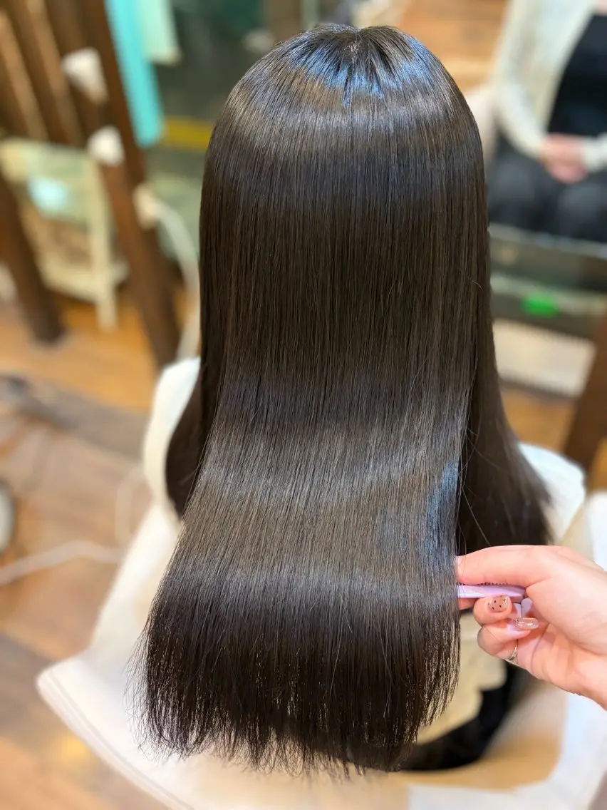 ロング 縮毛矯正 トリートメント 🎀髪質改善🎀 Olive南森町のヘアスタイル