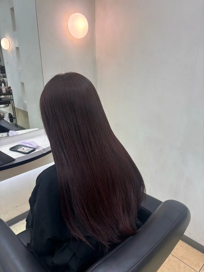 ロング カラー ピンクカラー レイヤーカット 🐥長木 ゆかり🐥 ショートモデル募集のヘアスタイル