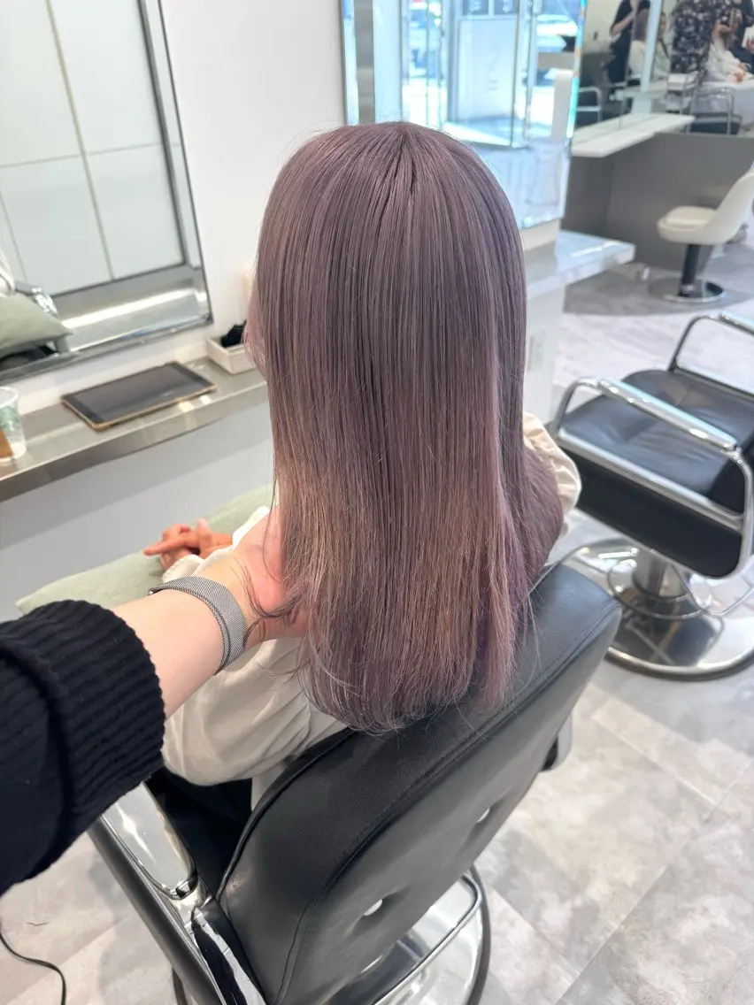 ロング カラー ヘアカラー ParveMix🍀 藤原愛未のヘアスタイル