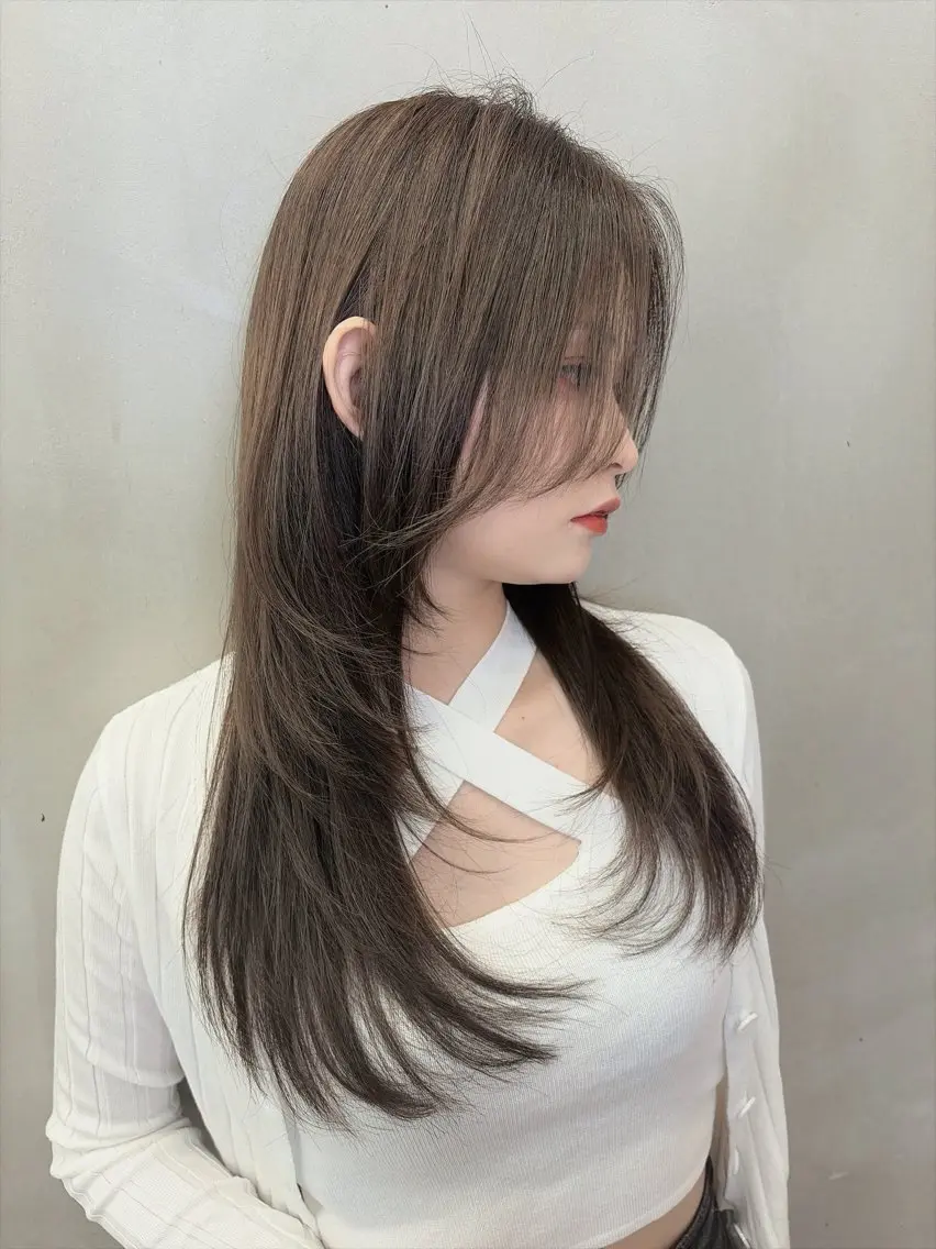 ロング カット ヘアカラー トリートメント ✨縮毛矯正✨レイヤー ホウダカズヒロのヘアスタイル