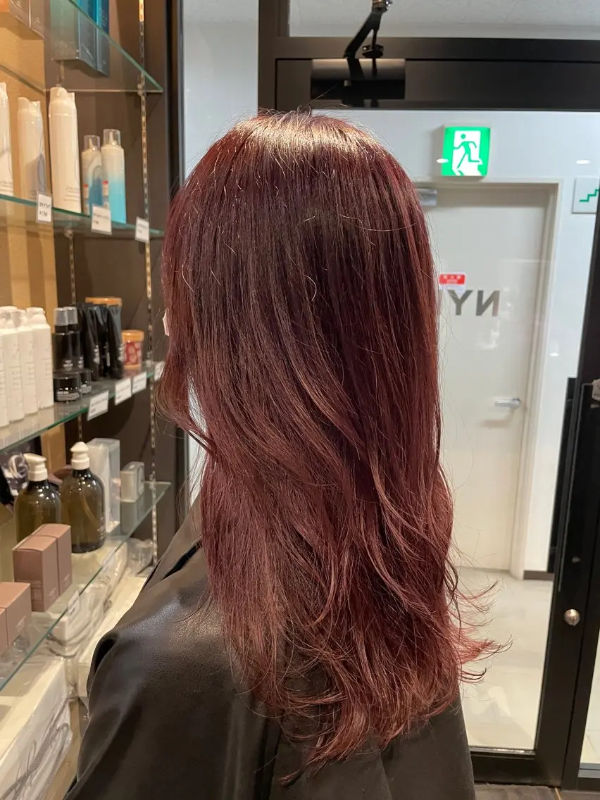 ロング カラー カット ヘアカラー トリートメント 透明感カラー/ 韓国風🌿RIKOのヘアスタイル
