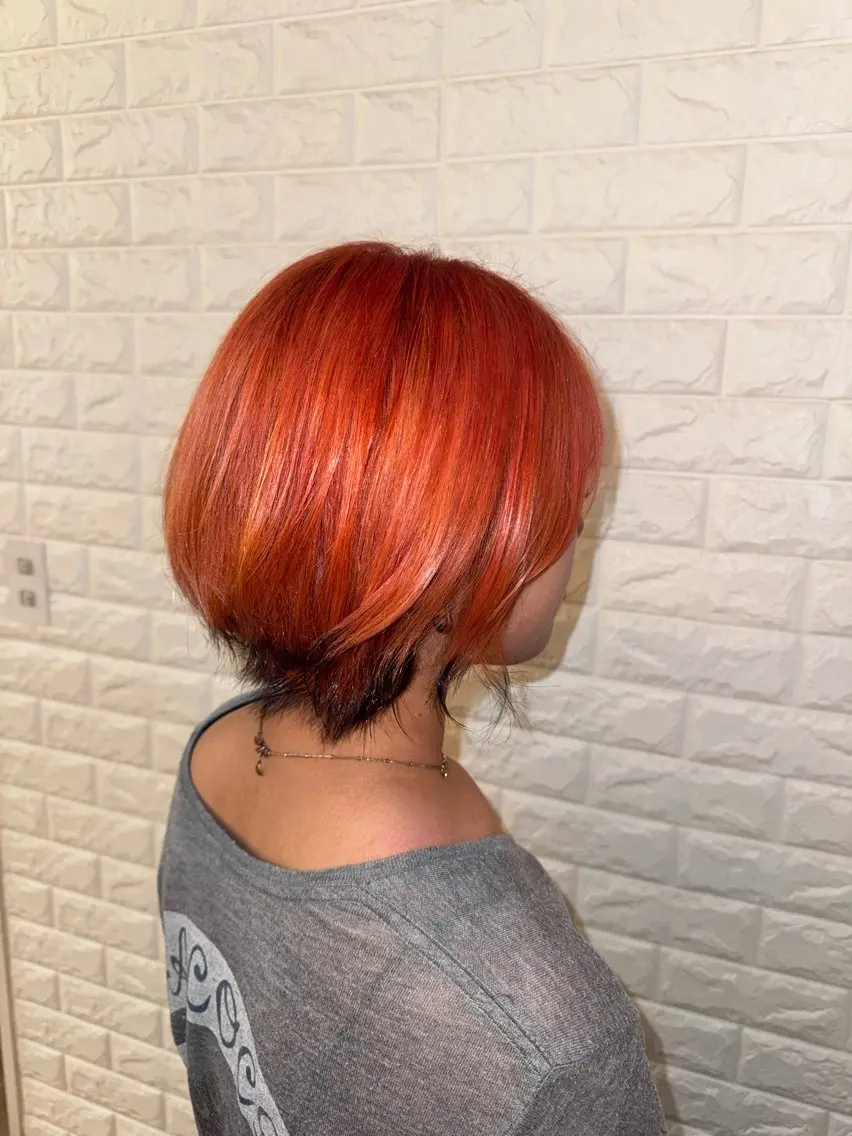 ショート ヘアカラー 森 千明のヘアスタイル