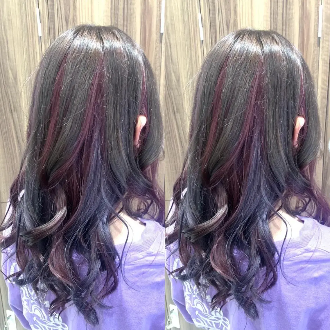 セミロング カラー ヘアアレンジ ブリーチ ピンクカラー 盛れる韓国ヘア♡ 🌻鈴木花🌈のヘアスタイル
