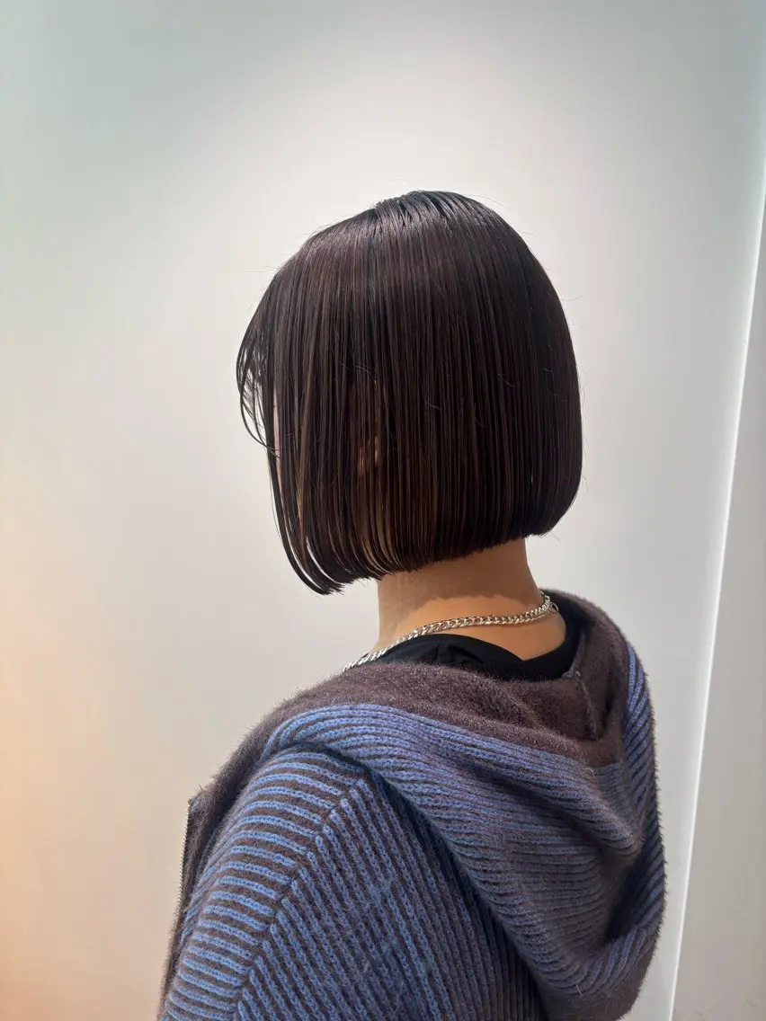 ミディアム カット マンツーマン 縮毛矯正/マユコのヘアスタイル