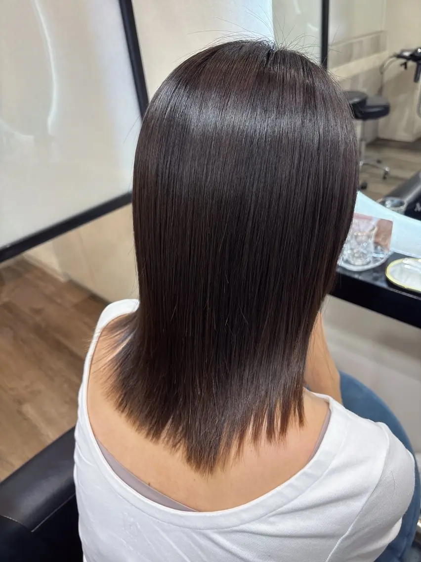 ミディアム 辻田 直樹のヘアスタイル