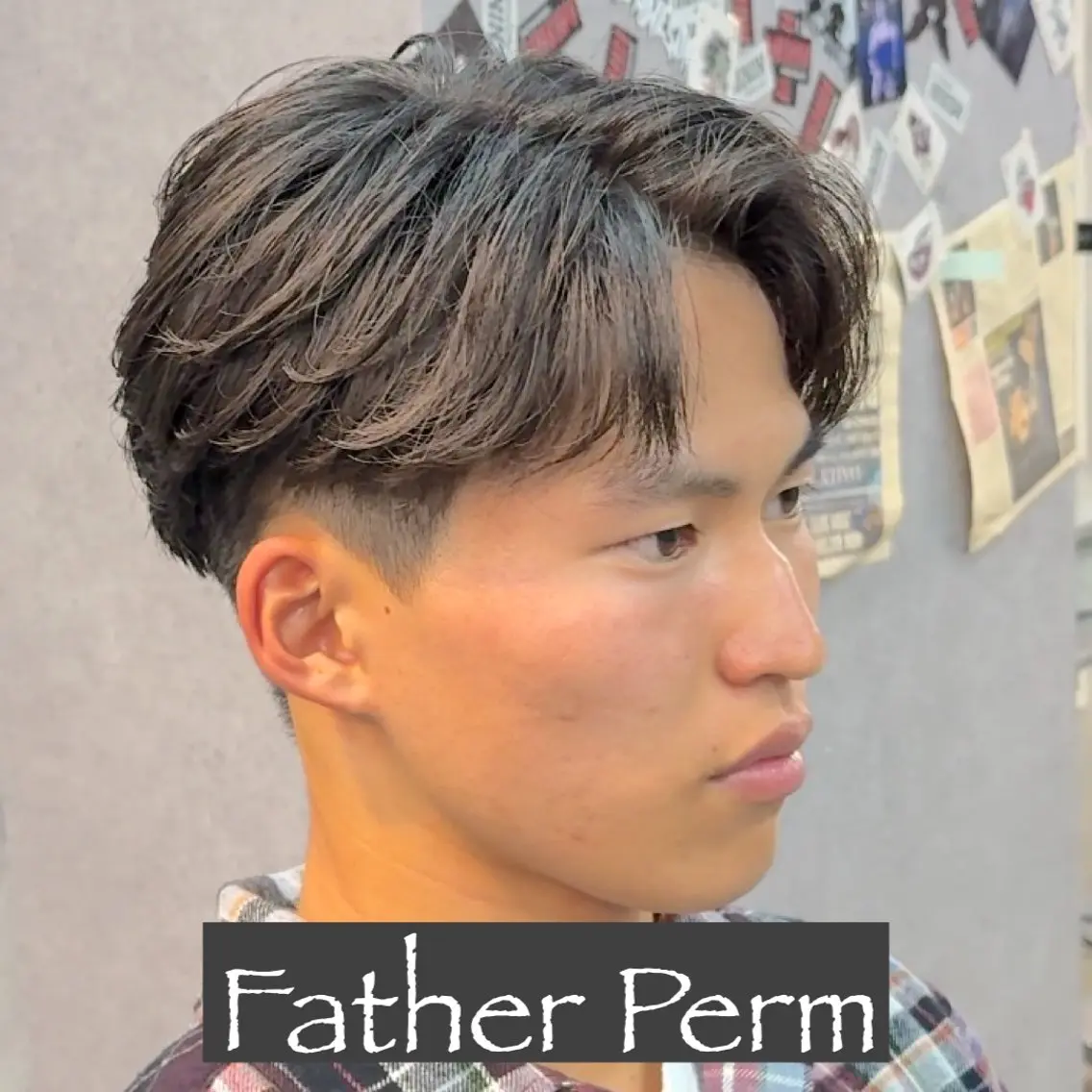 ミディアム パーマ ヘアアレンジ メンズ MENIN メンズ サロン 望月 涼太のヘアスタイル