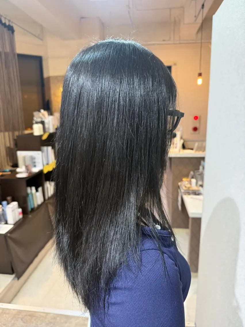 セミロング ヘアカラー 西田 大雅のヘアスタイル