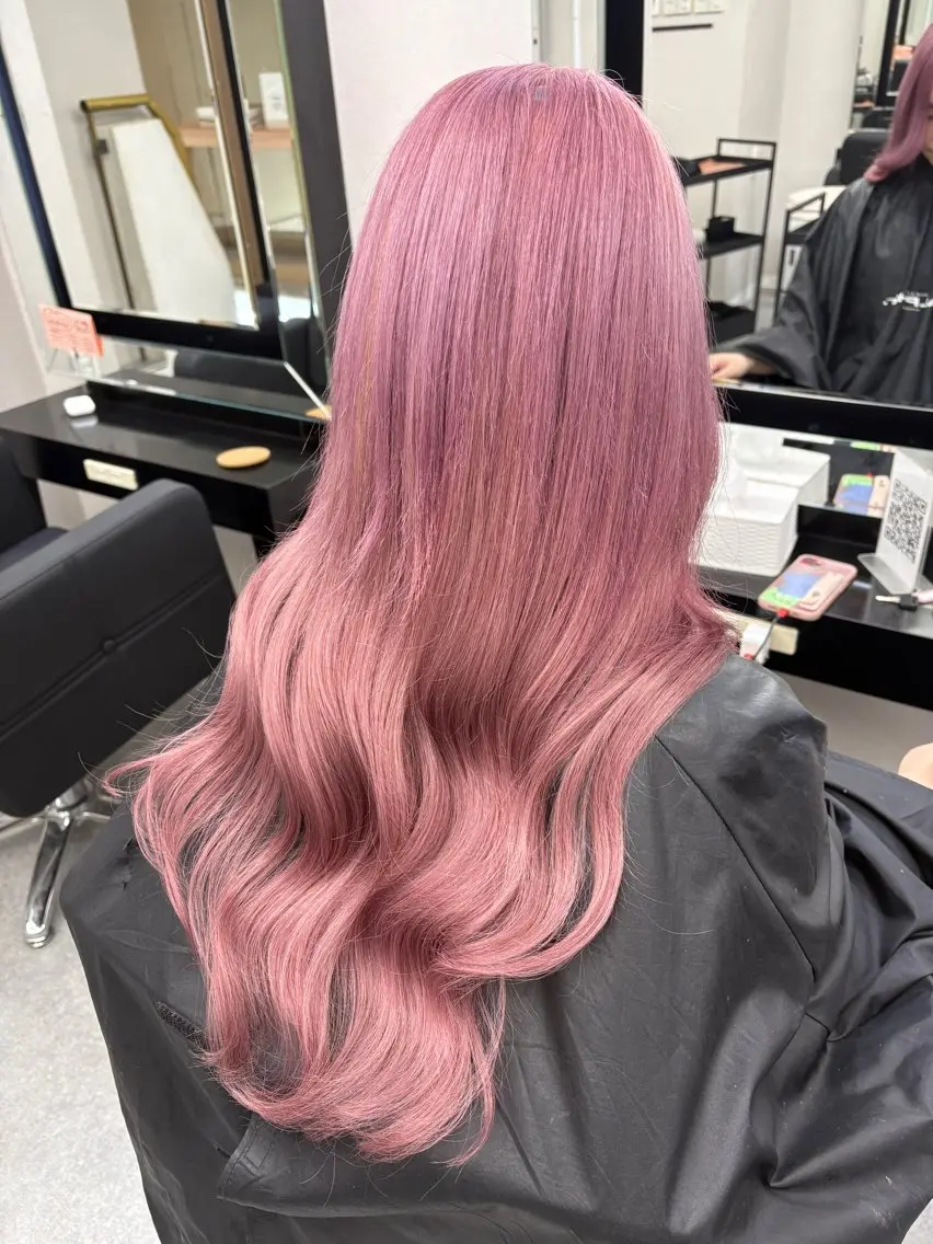 🎀ᩚ🐁Wカラー&トリートメント➕エクステ60本&エクステカット🐁🎀ᩚの写真