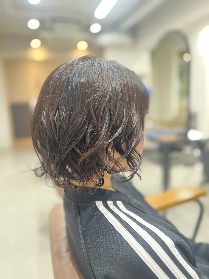 🌻omochaカット➕パーマ(長さボブからの長さ)の写真