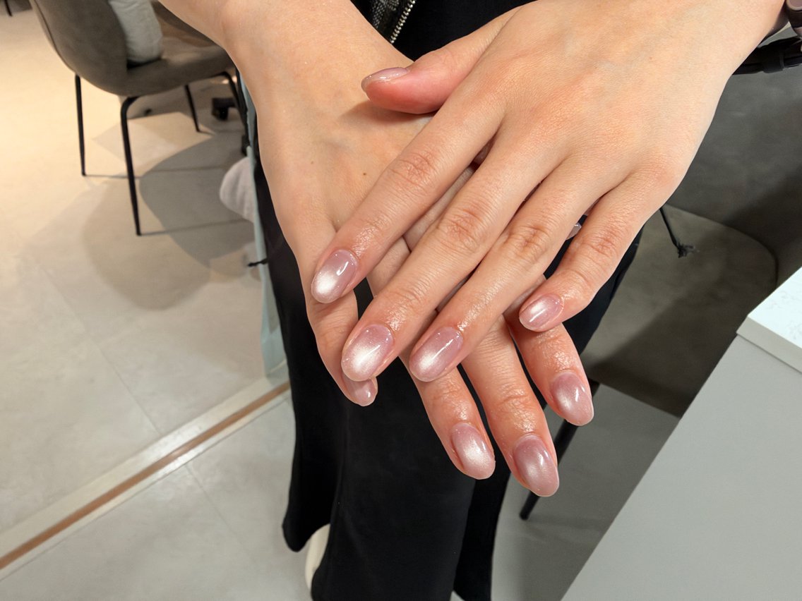 ネイル マグネットネイル ハンドネイル Elpia🤎 nail salonのネイルデザイン