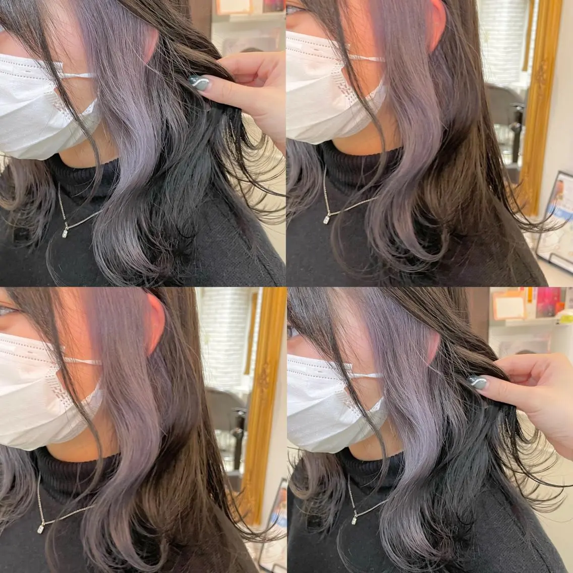 セミロング ヘアカラー トリートメント 髪質改善×透明感× 艶髪🥀HIYORIのヘアスタイル