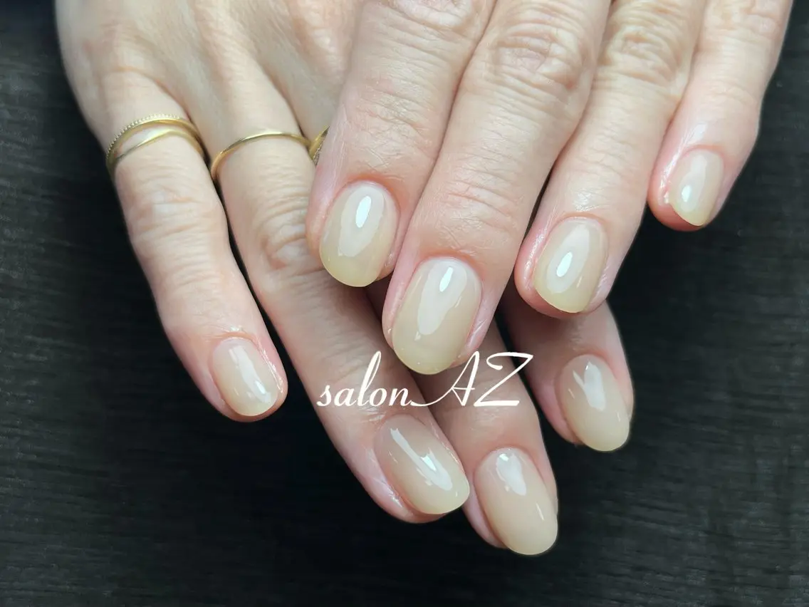 ネイル アートネイル 長さ出し フットネイル フレンチネイル ジェルネイル ハンドネイル salon AZのネイルデザイン