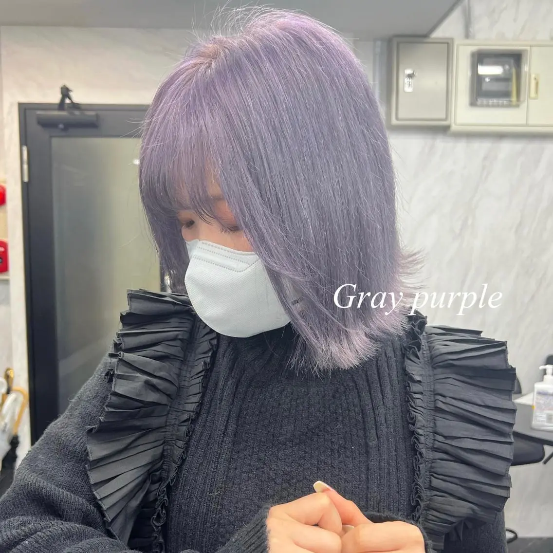 ショート カラー シールエクステ ハイトーンカラー エクステ ヘアカラー トリートメント シールエクステ特化 ハイトーン、NANAのヘアスタイル