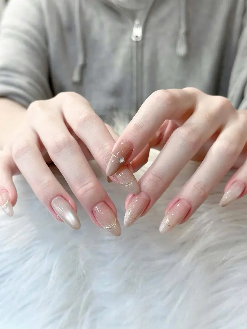 ネイル 長さ出し フットネイル ジェルネイル 韓国ネイル マグネットネイル YMT NailStudioのネイルデザイン