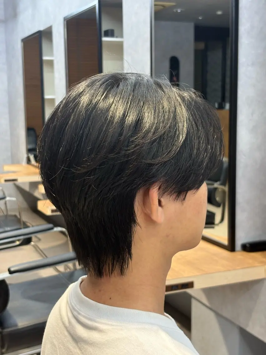 メンズ センターパート メンズウルフカット ウルフカット 【VeRO】 河 正志のヘアスタイル