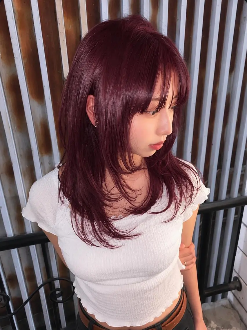 【平日限定最安】カット+ブリーチなしダブルカラー+クイックトリートメントの写真