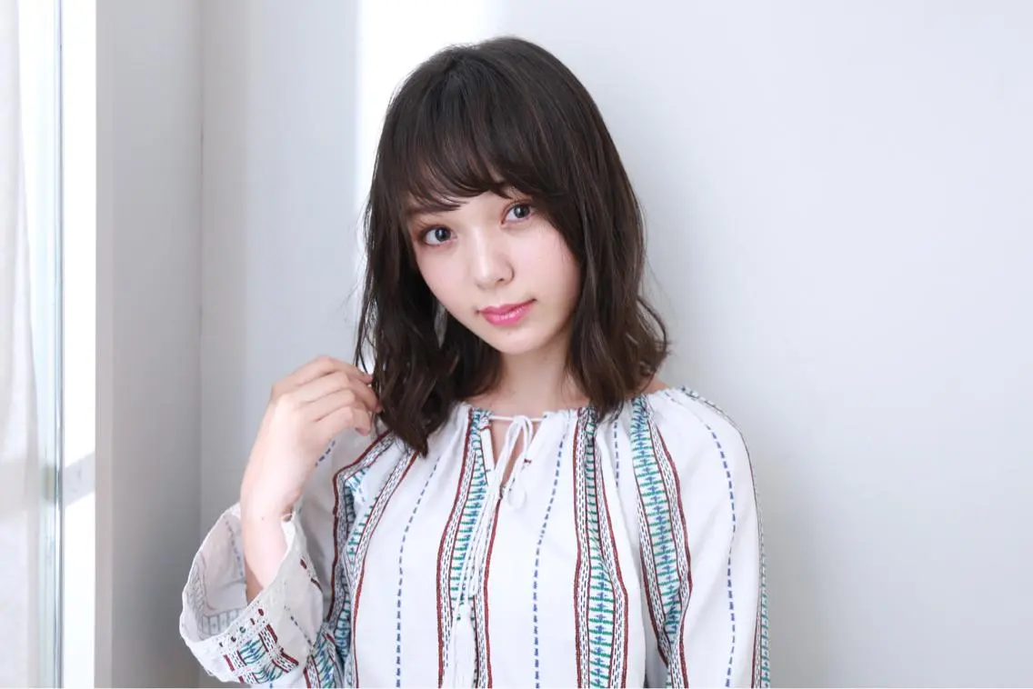 セミロング カラー パーマ セミロングパーマ 可愛いを作る神 ナオヒロのヘアスタイル