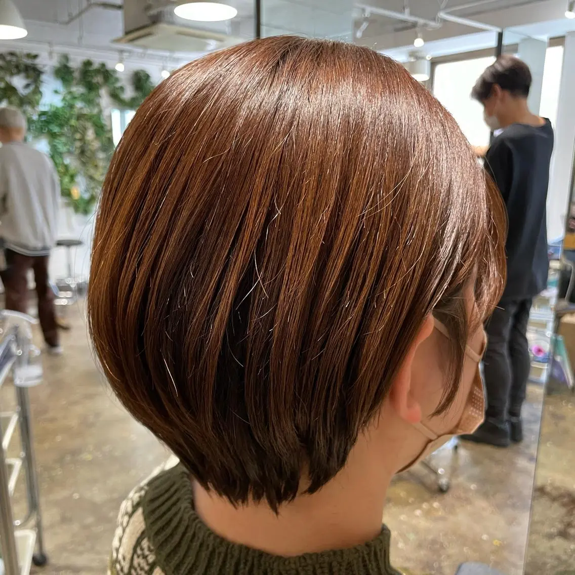 ショート オレンジブラウン ショートヘア 🇰🇷韓国ｽﾀｲﾙ ﾚｲﾔｰ/ayanaのヘアスタイル