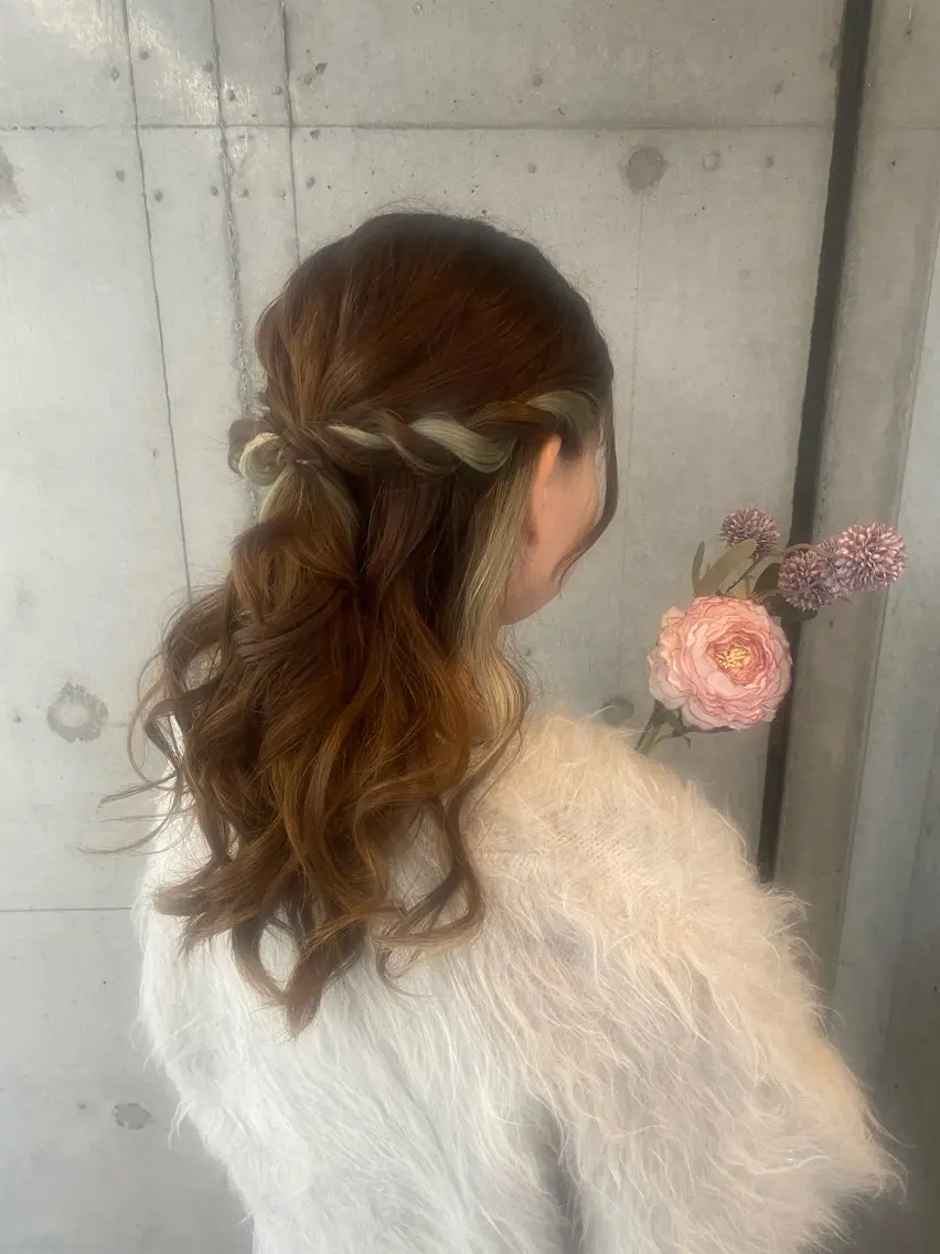 ヘアアレンジ ヘアセット 美髪× ヘアセット✨Araiのヘアスタイル