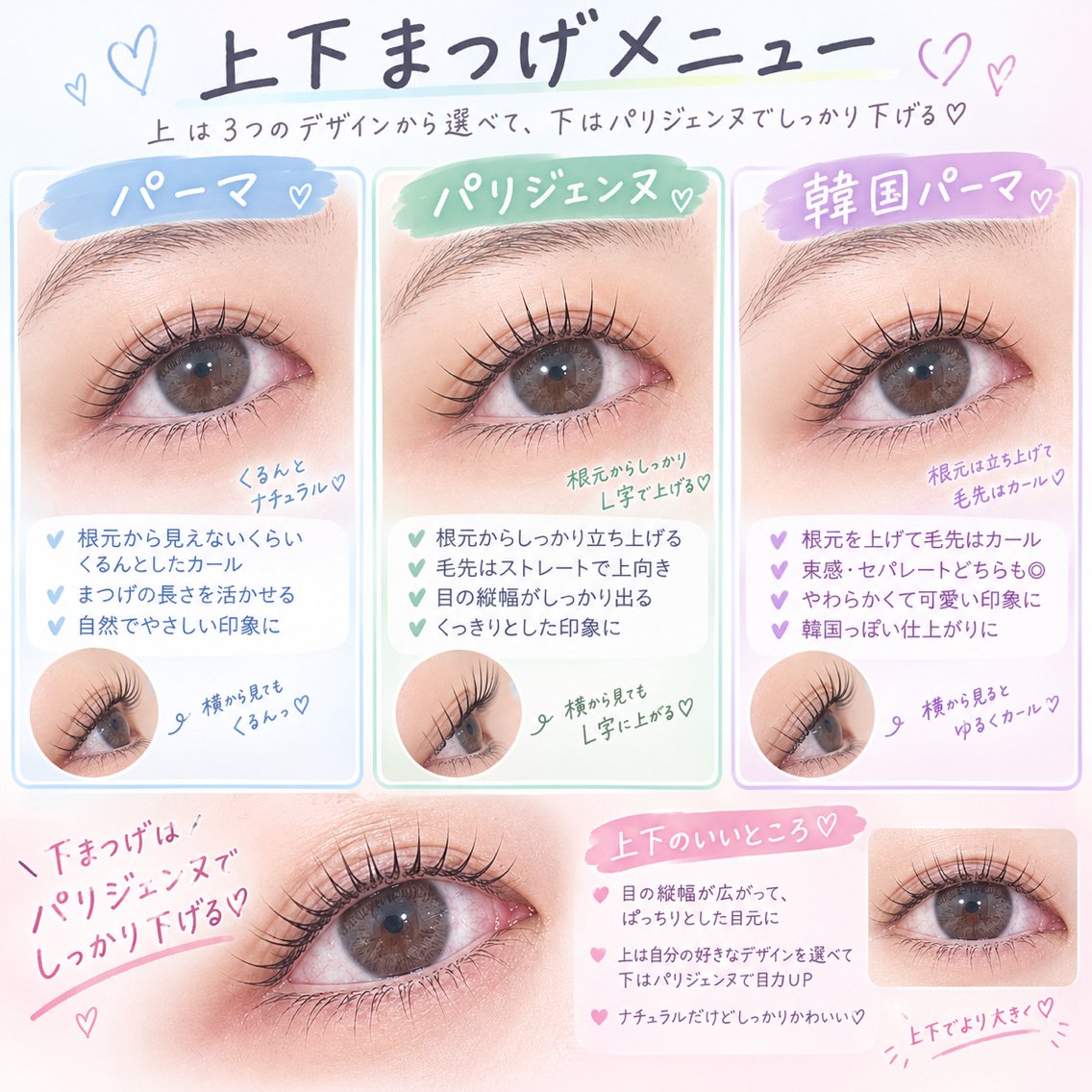【プレミアム】上パーマ下パリジェンヌ🌷の写真
