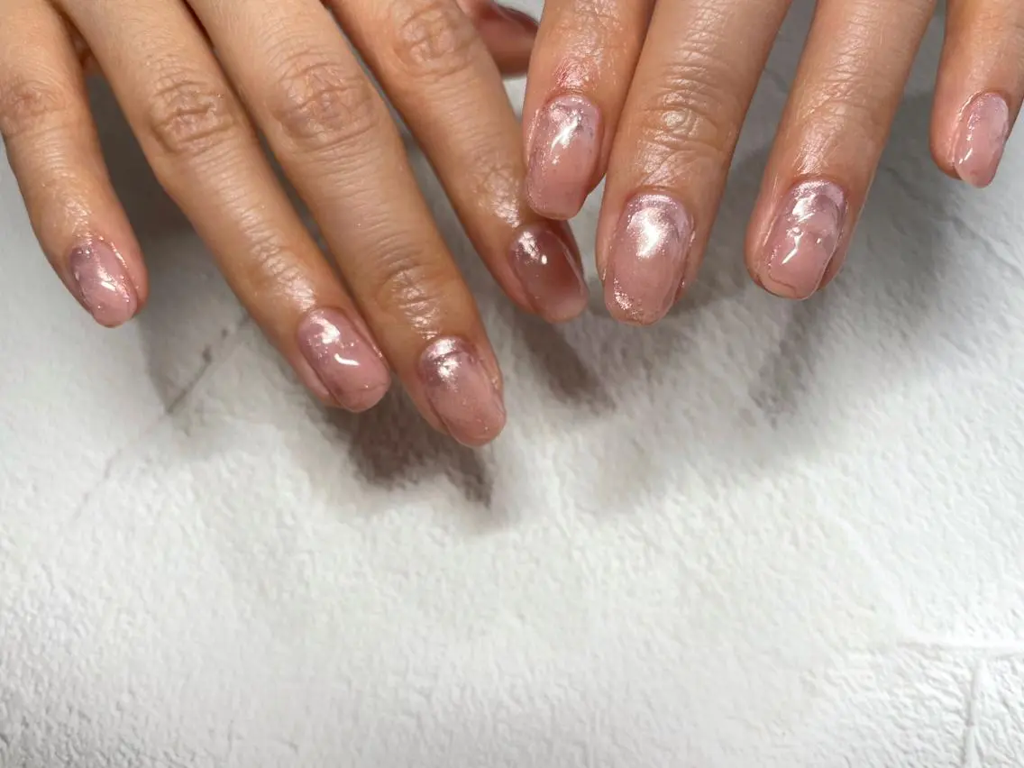 ミディアム ハンドネイル ハンドケア Crescent Eye濱谷のネイルデザイン