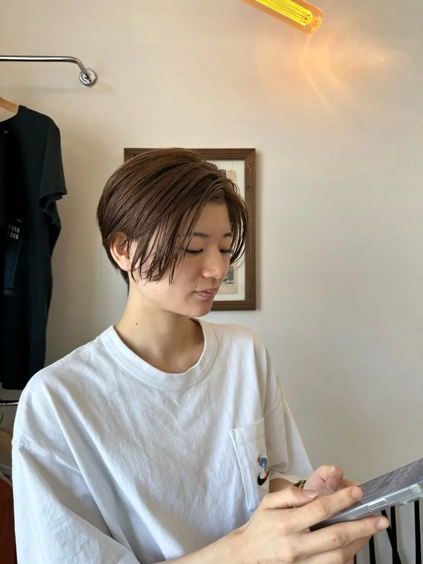 ショート ショートヘア 岩村 夏姫のヘアスタイル