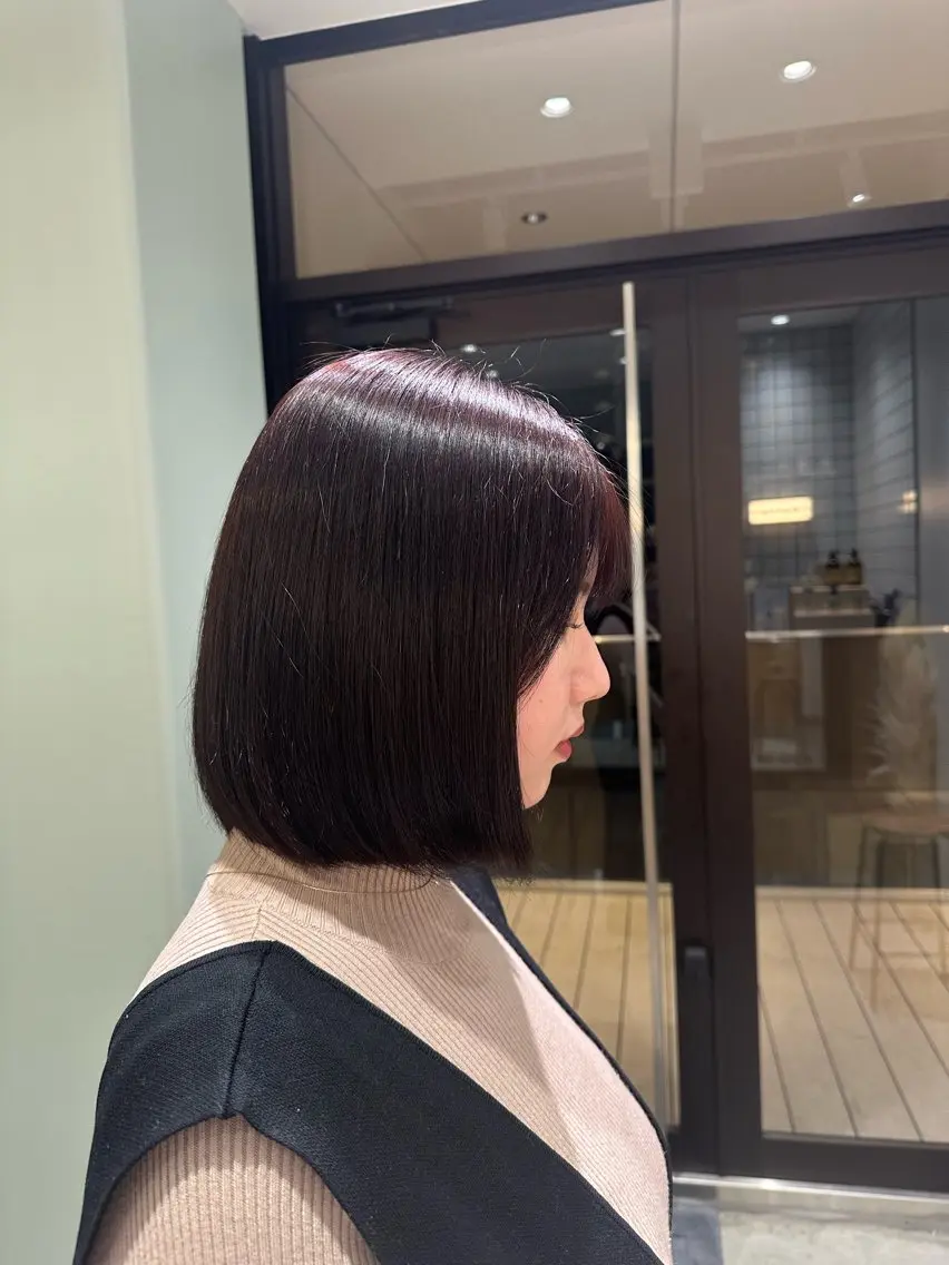 ミディアム ヘアカラー 🍇透明感カラー/ カットひかる🍒のヘアスタイル