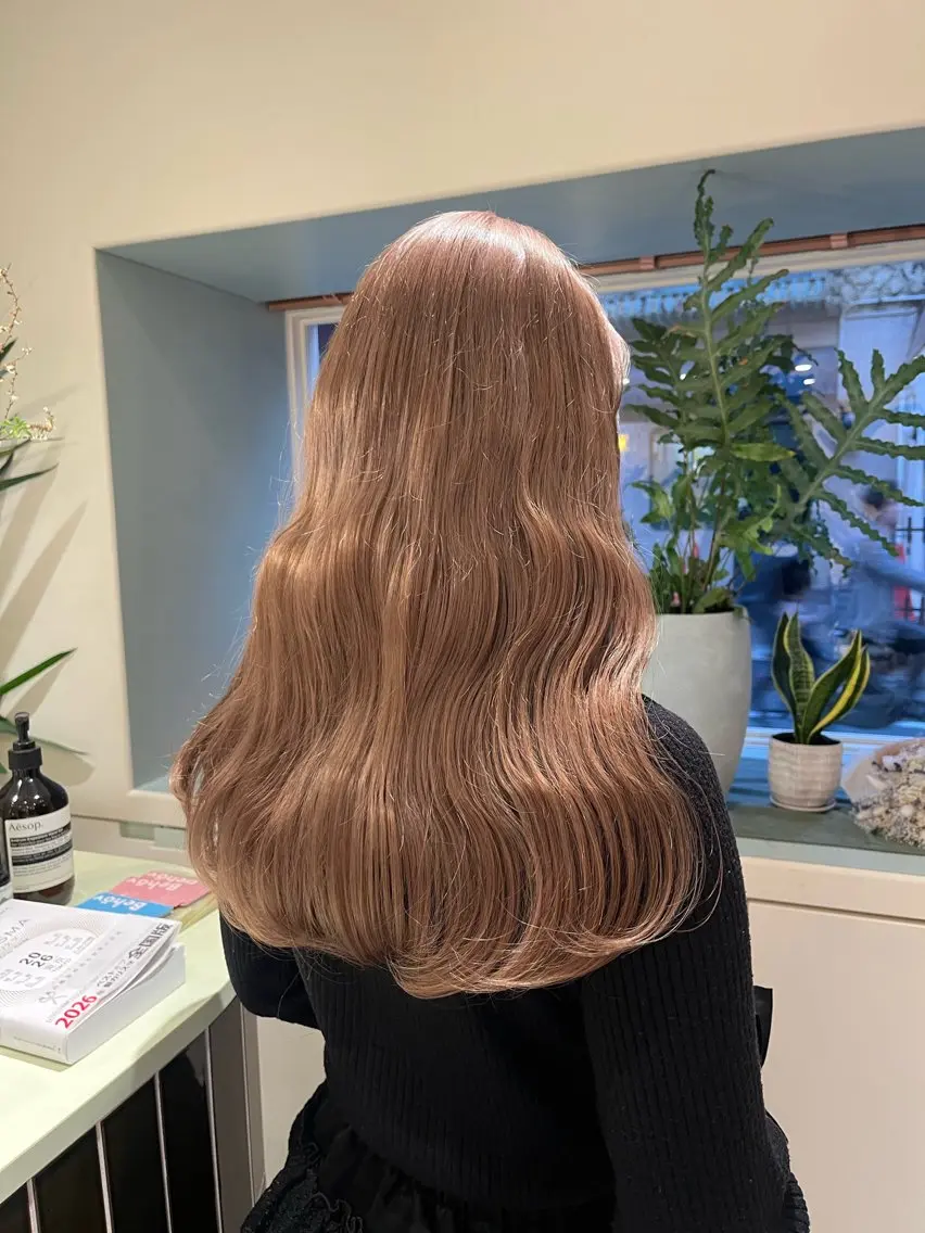 ロング カラー ベージュカラー ヘアカラー ヘアセット🎀パーマ Tsubasaのヘアスタイル