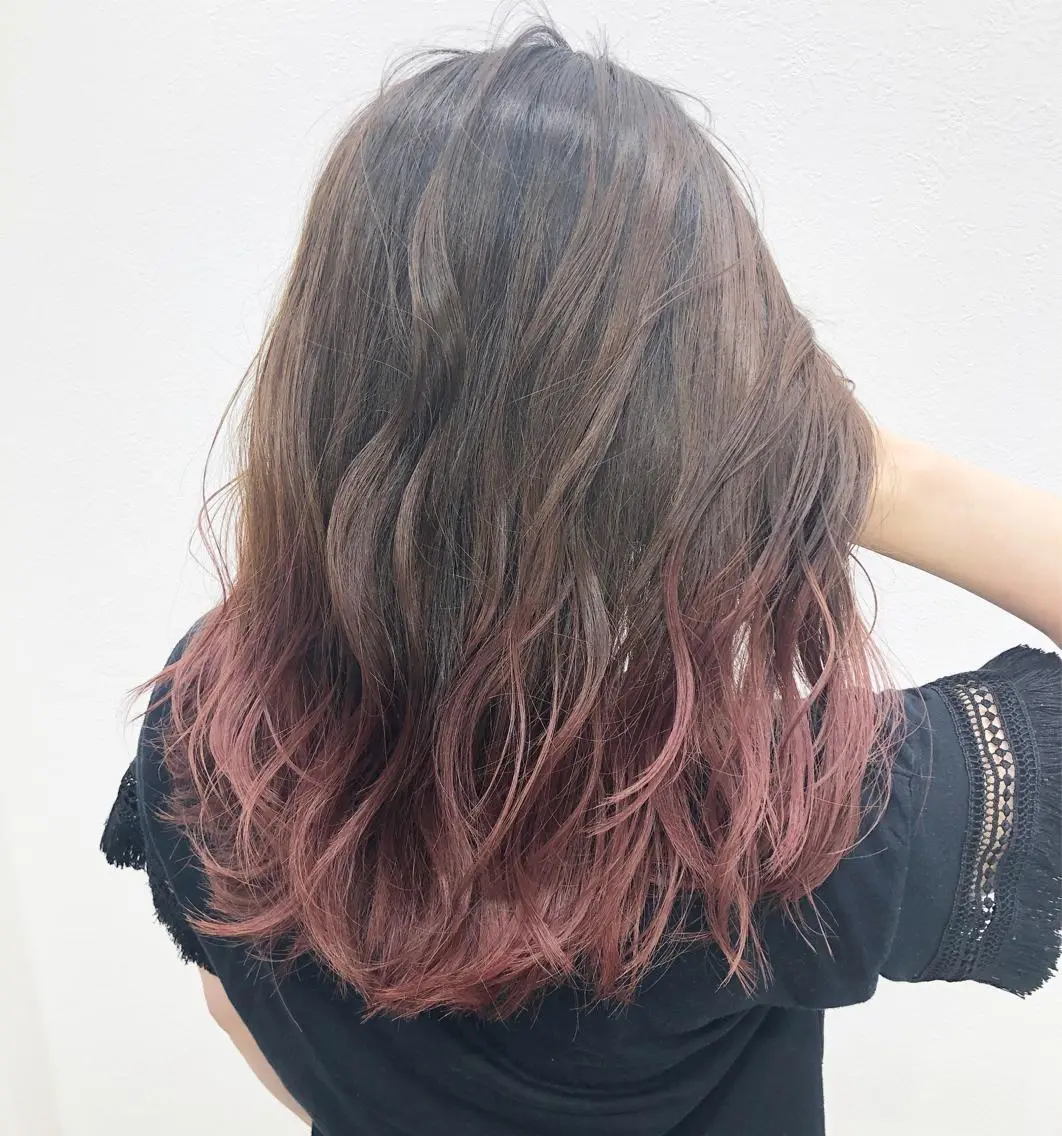 セミロング カット ヘアカラー AKANE 【zina新宿】のヘアスタイル