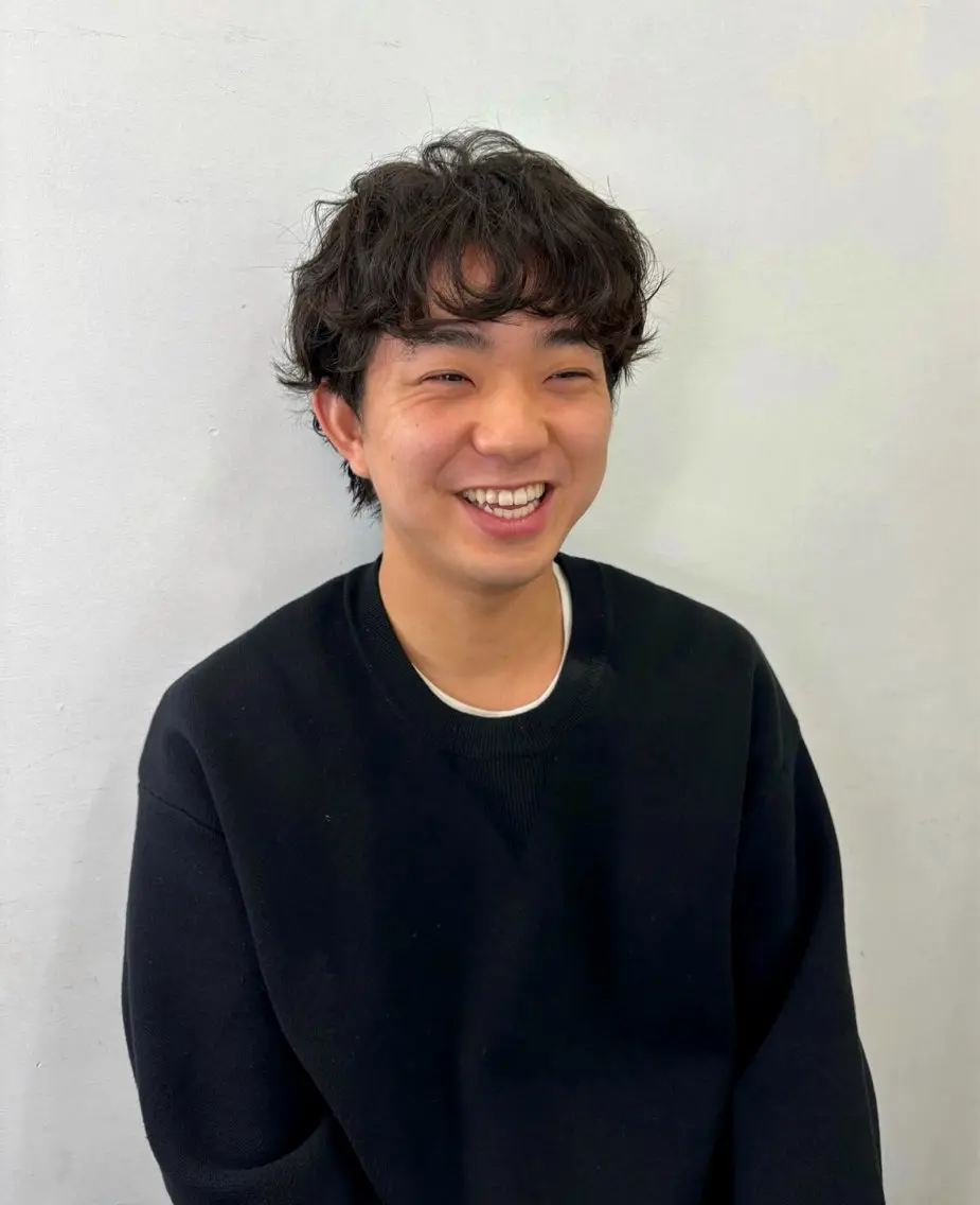パーマ メンズ パーマ 栗崎 菜弥のヘアスタイル