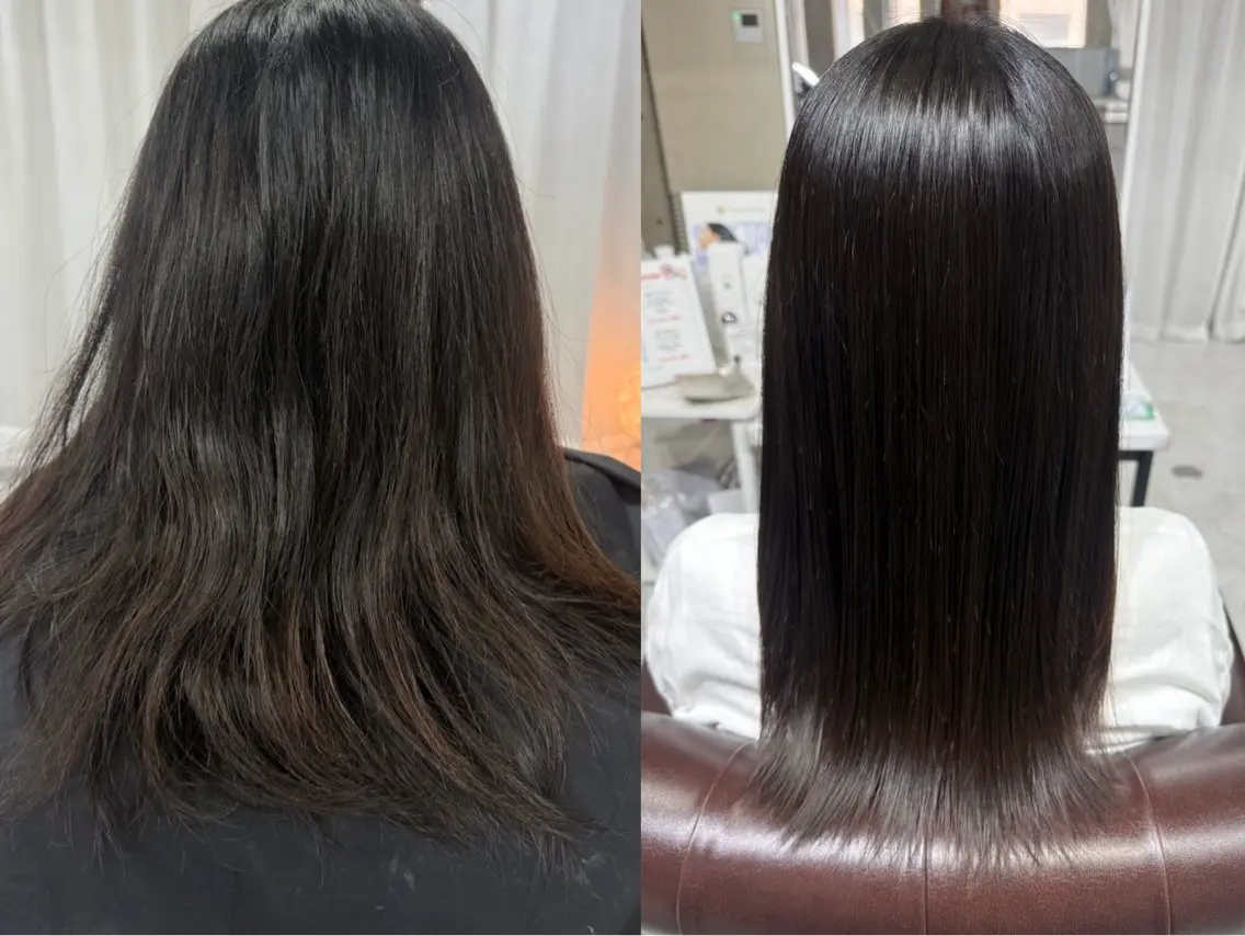 ロング パーマ 髪質改善 トリートメント ストレートパーマ fee  小倉店 EMIのヘアスタイル