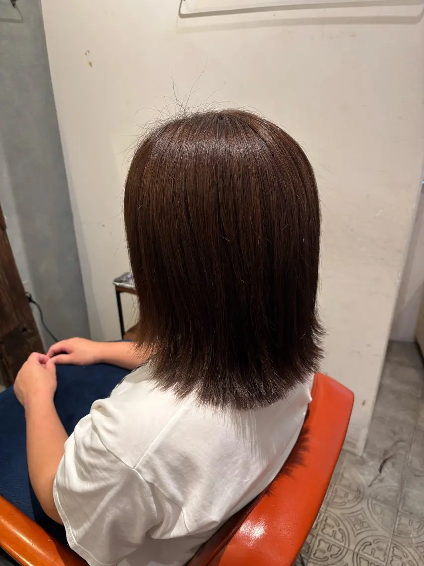 ミディアム 外ハネヘア 凜香 RIKOのヘアスタイル