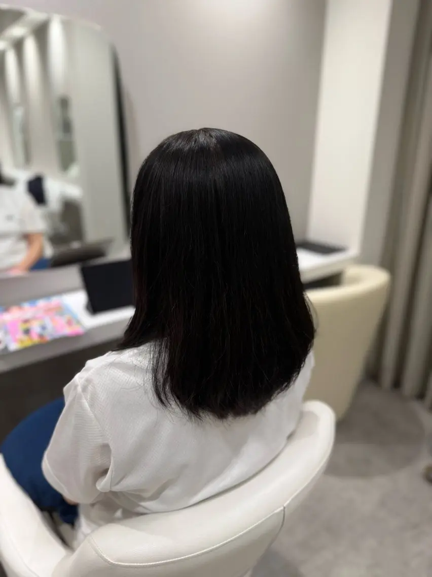 セミロング セミロングパーマ レイヤーカット ローレイヤー カット ボンニー fukunagaのヘアスタイル