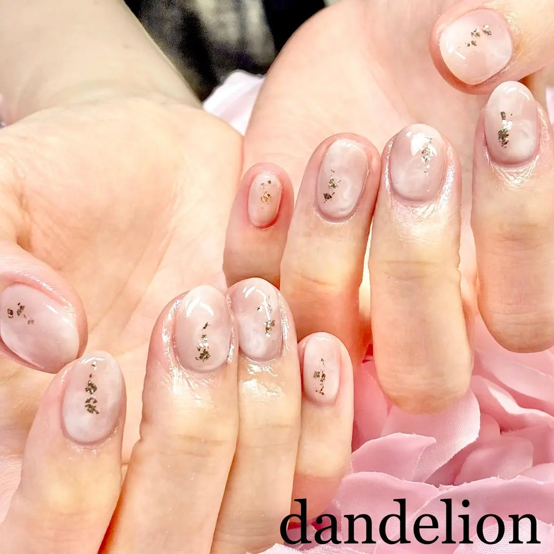 ネイル ハンドネイル ハンドケア dandelion ダンデライオンのネイルデザイン