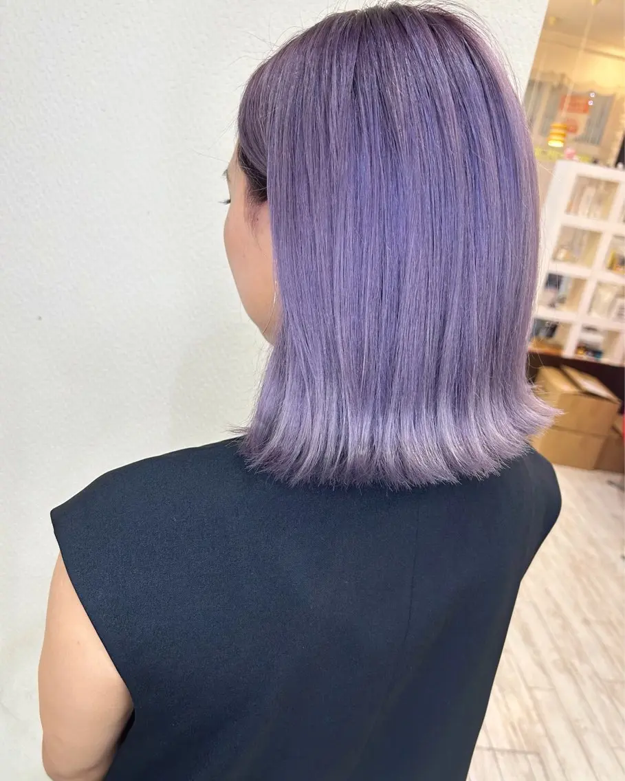 ミディアム カラー ヘアアレンジ ハイトーンカラー 今村公介 ブリーチ特化、派手髪のヘアスタイル