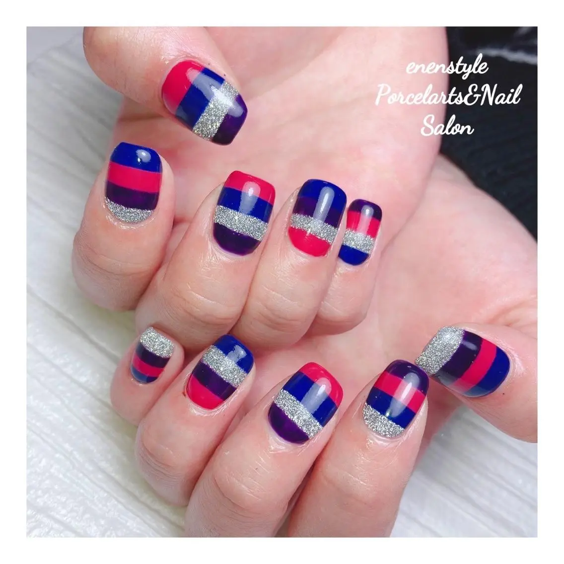 ミディアム ネイル 🐾enen style 🐾のネイルデザイン