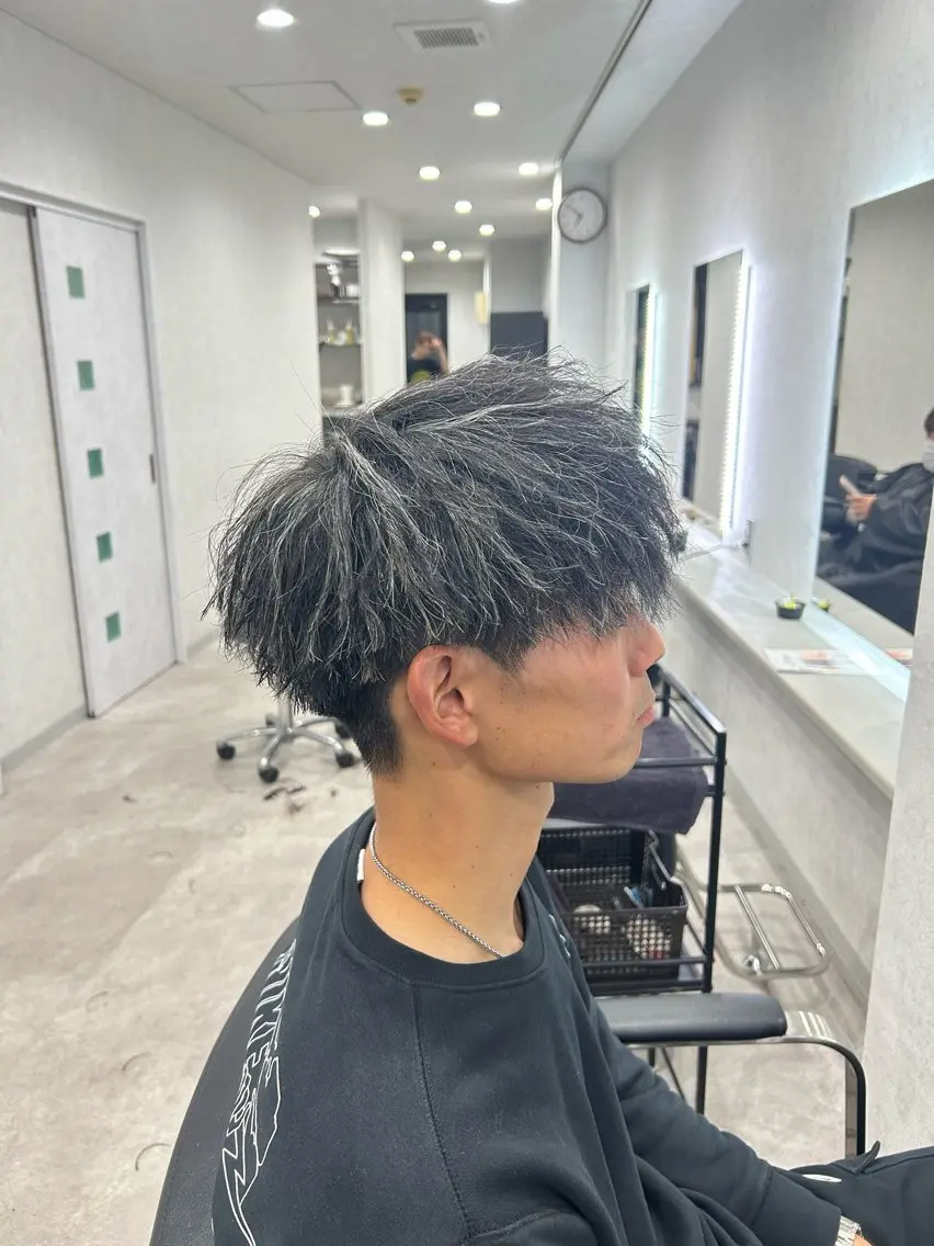 ショート カラー パーマ メンズ メンズメッシュ メッシュ カット ヘアカラー 🔥EDEN春日部パ ーマ特化SHOTAのヘアスタイル