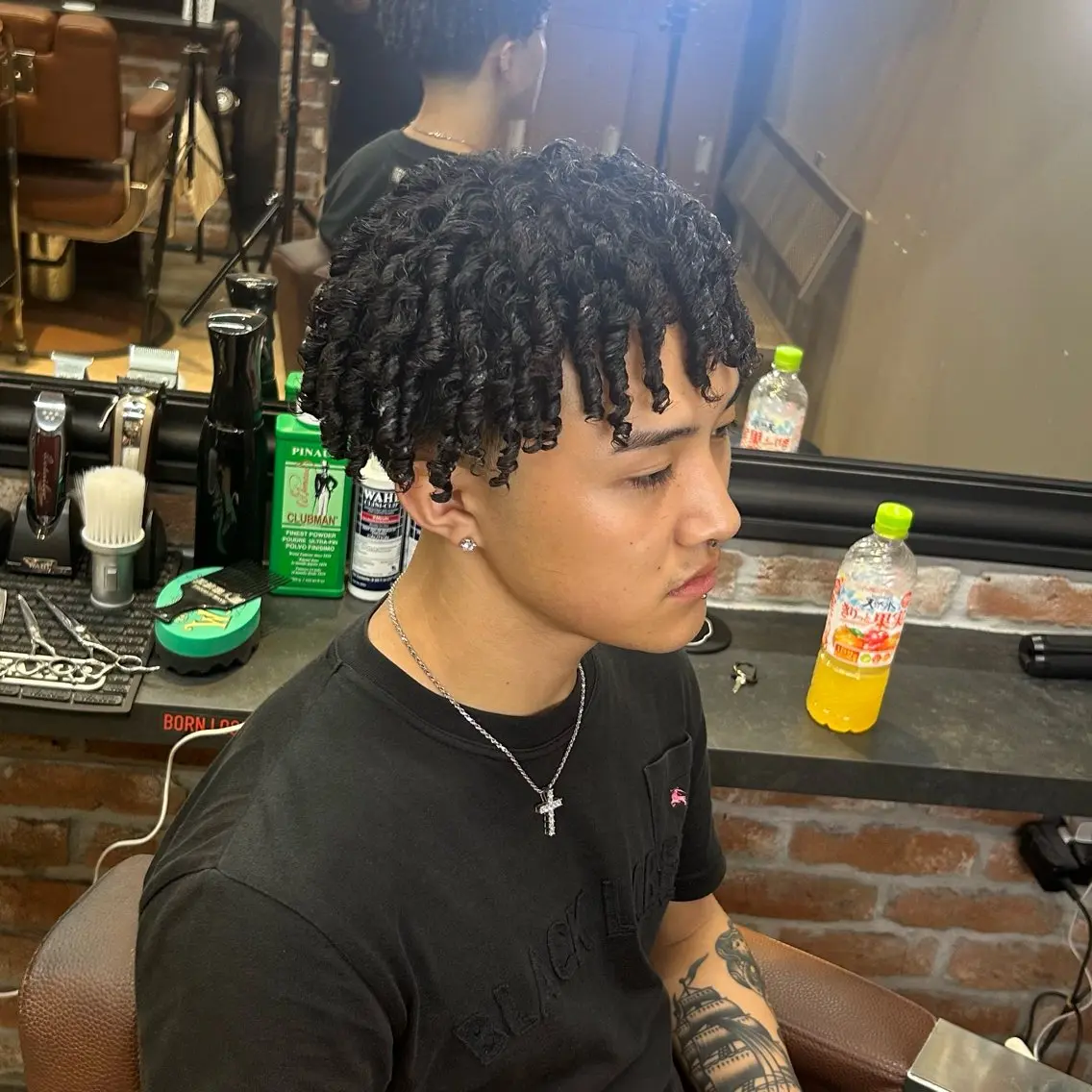 ショート パーマ メンズ カット パーマ 💈針金パーマ/ ソフトアフロ💈望愛のヘアスタイル