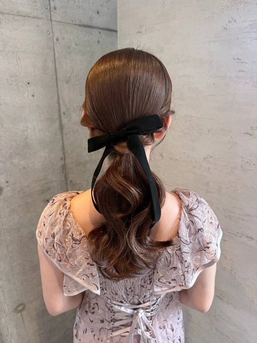 ヘアアレンジ ヘアセット 🎀ヘアセット/艶髪 /はやしほのか🎀のヘアスタイル