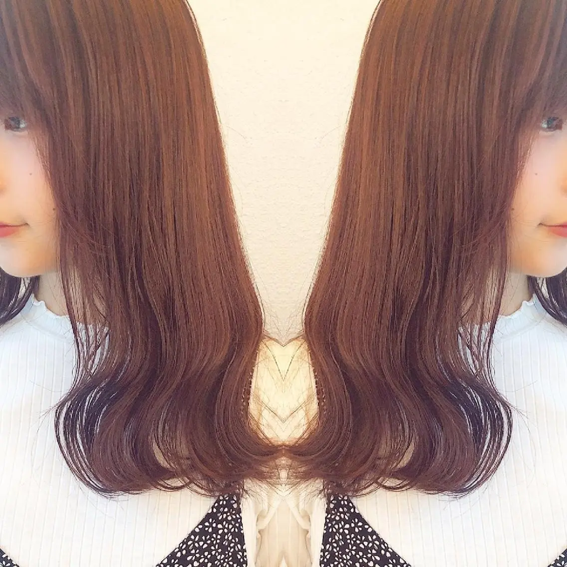 セミロング カラー ヘアアレンジ ブリーチ ケアブリーチ 竹内啓太 ボブのヘアスタイル