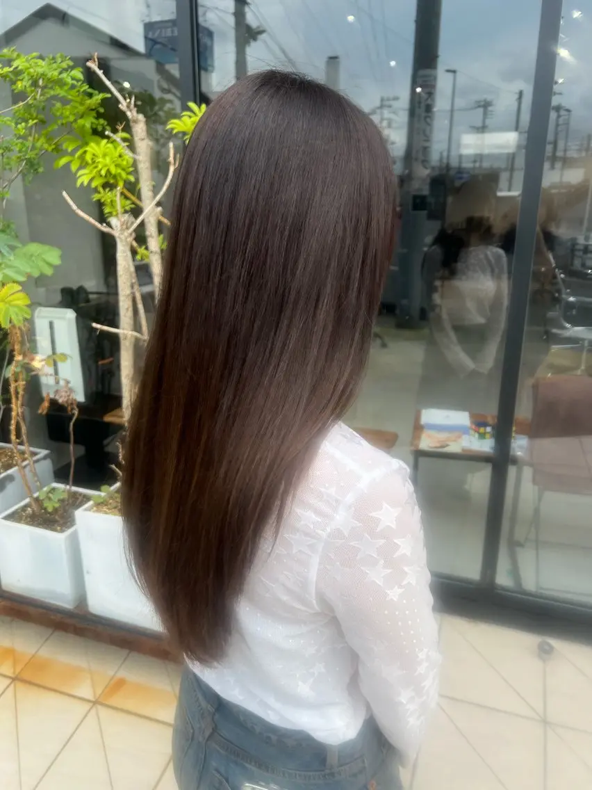 ロング カラー ヘアカラー 高田 菜々美のヘアスタイル