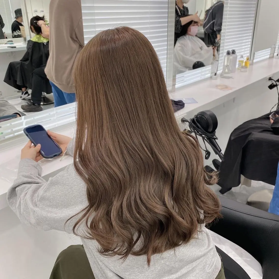 ロング カラー カット ヘアカラー トリートメント 🌿透明感赤み消し Keishin🌿のヘアスタイル
