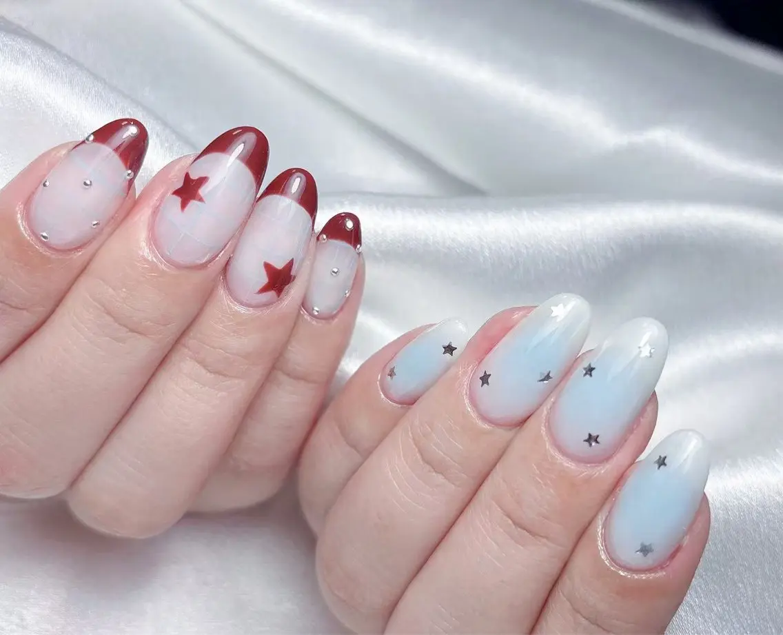 ネイル ハンドネイル Aura Nail 長さだし/パラジェルのネイルデザイン