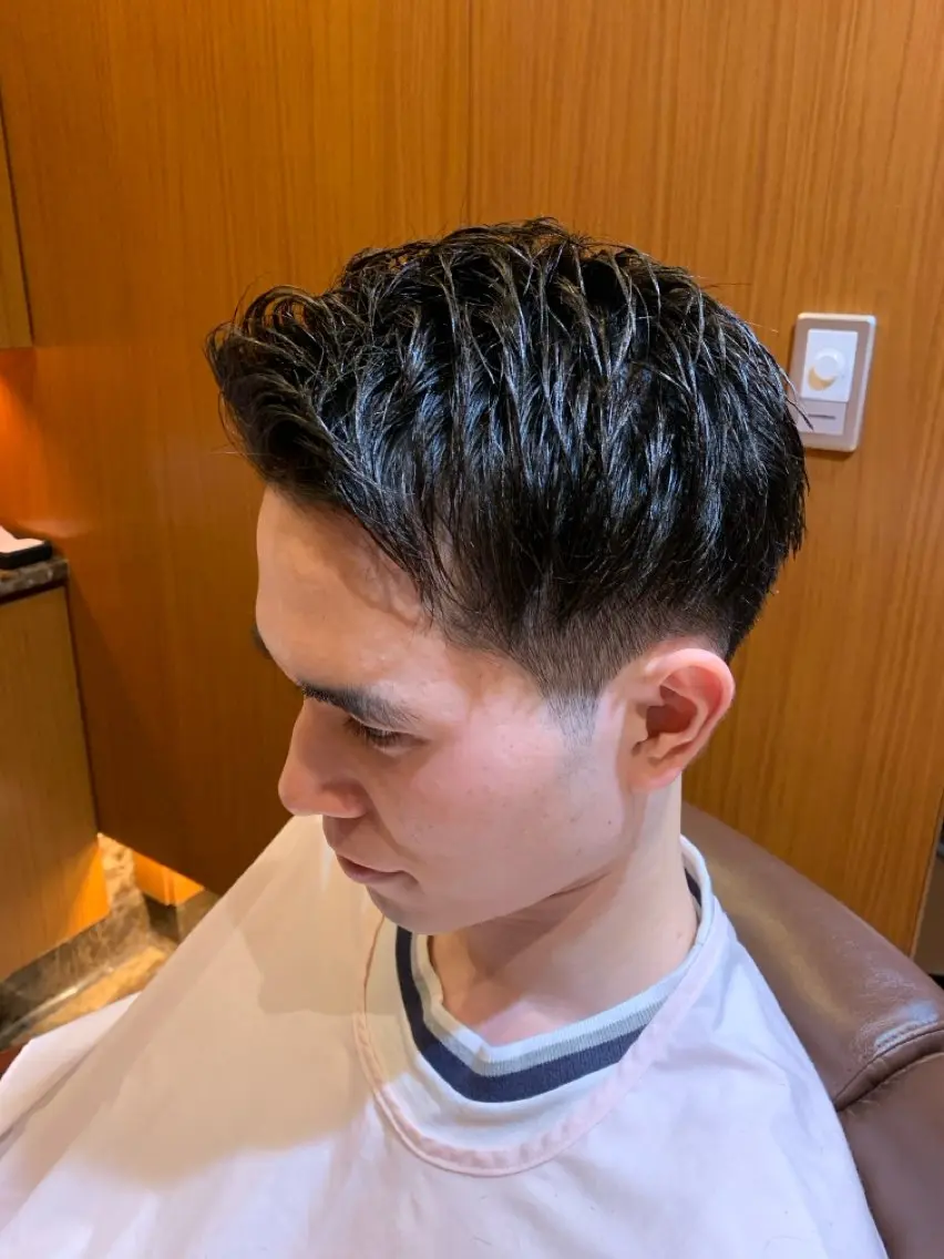 ミディアム メンズ 刈り上げ カット 杉本 翔希のヘアスタイル