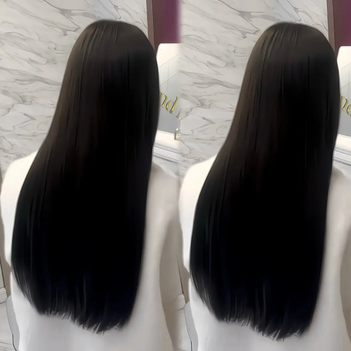 ロング カット ヘアカラー 縮毛矯正 トリートメント 韓国🎀レイヤー/艶 髪/縮毛矯正/ユリナのヘアスタイル