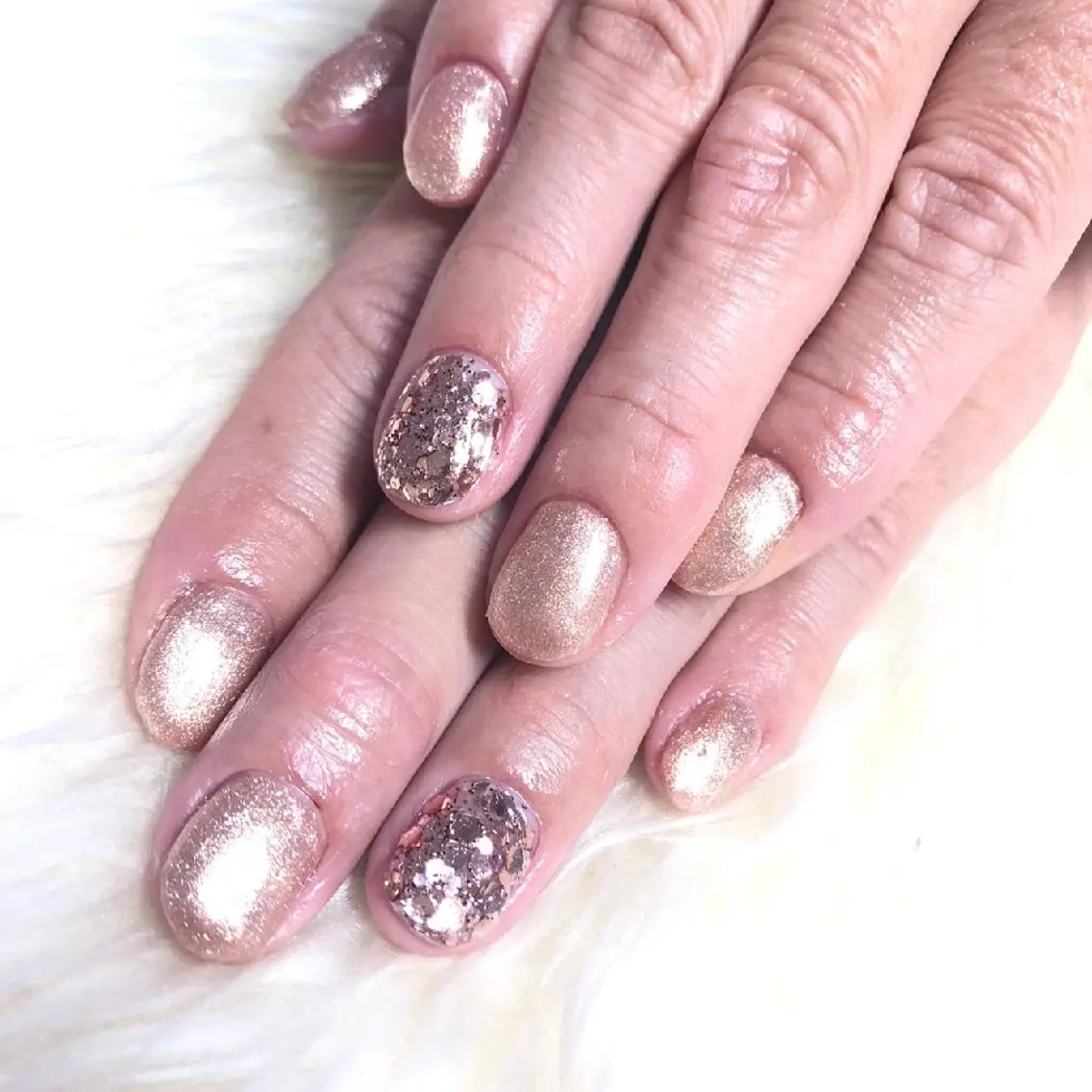 ネイル ラメ(グリッター) ワンカラーネイル ハンドネイル Nail&eye Belire 新宿のネイルデザイン