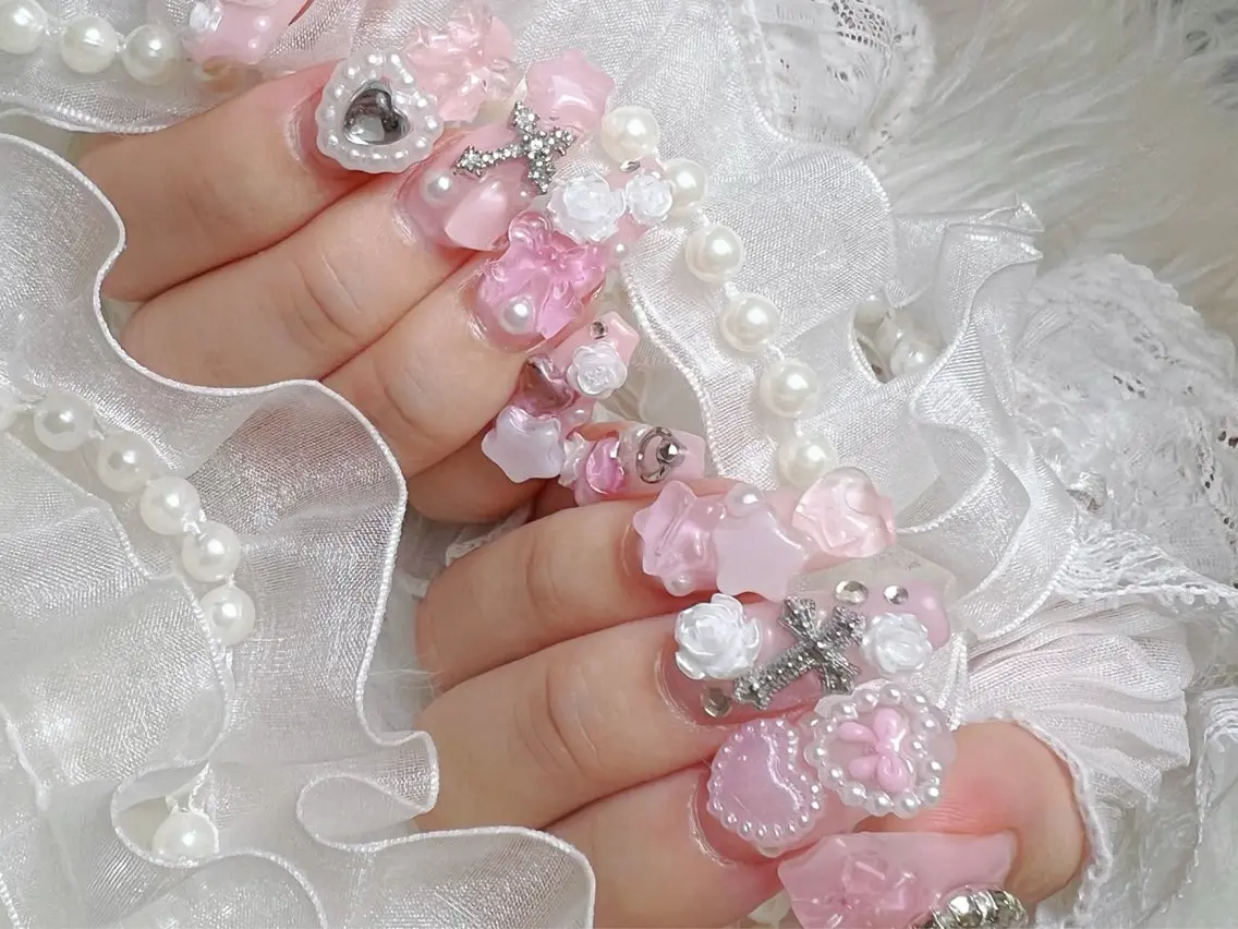 ネイル 長さ出し スカルプネイル ハンドネイル Abyss🎀 mayuのネイルデザイン