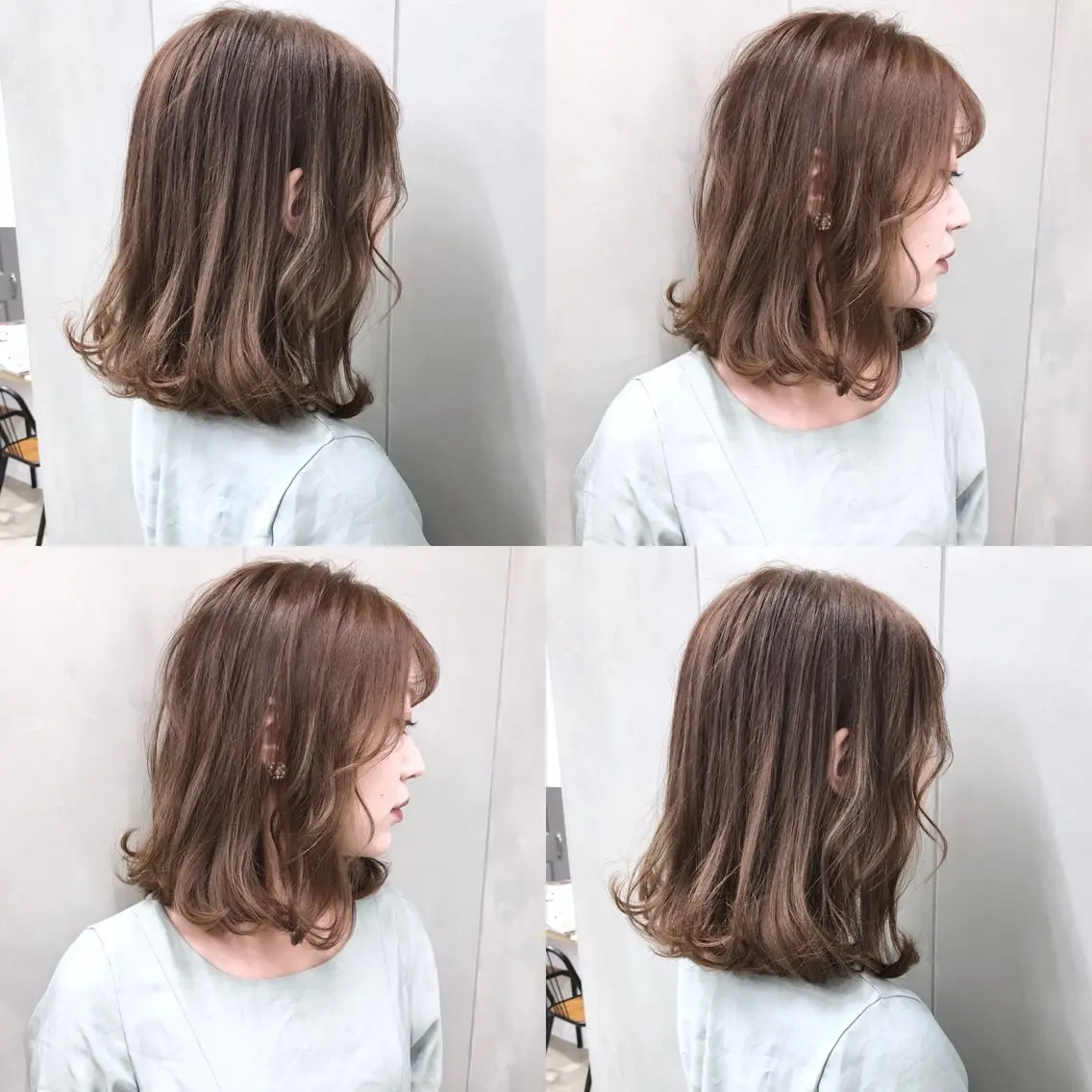 ミディアム カラー ブリーチ ケアブリーチ ダブルカラー イヤリングカラー グラデーションカラー ヘアカラー 成城美容室 YOSHIMURAのヘアスタイル