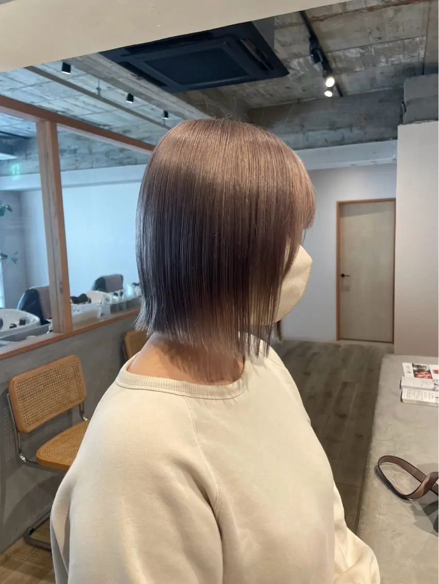 ダブルカラー+オートクチュールヘアエステ(ブロー込)の写真